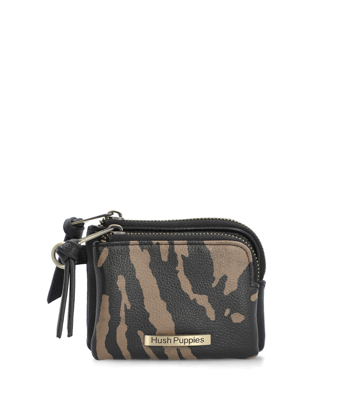 Billetera Ecocuero Mujer Print Wallet Negro Hush Puppies