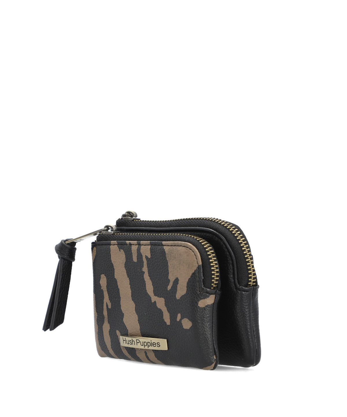 Billetera Ecocuero Mujer Print Wallet Negro Hush Puppies