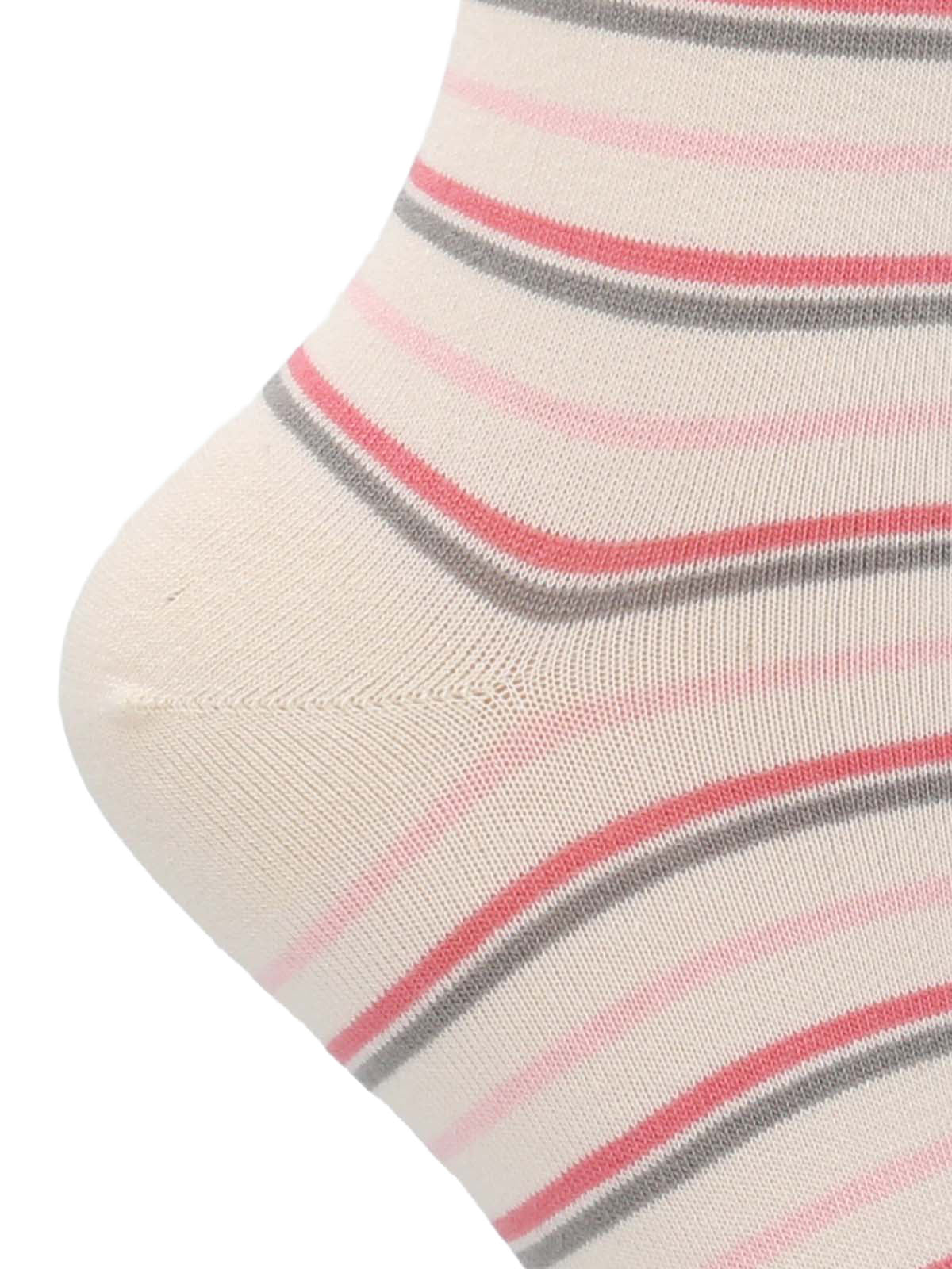 Calcetin Algodón Mujer C Cuff Lines Beige/Crudo Hush Puppies | Hush Puppies