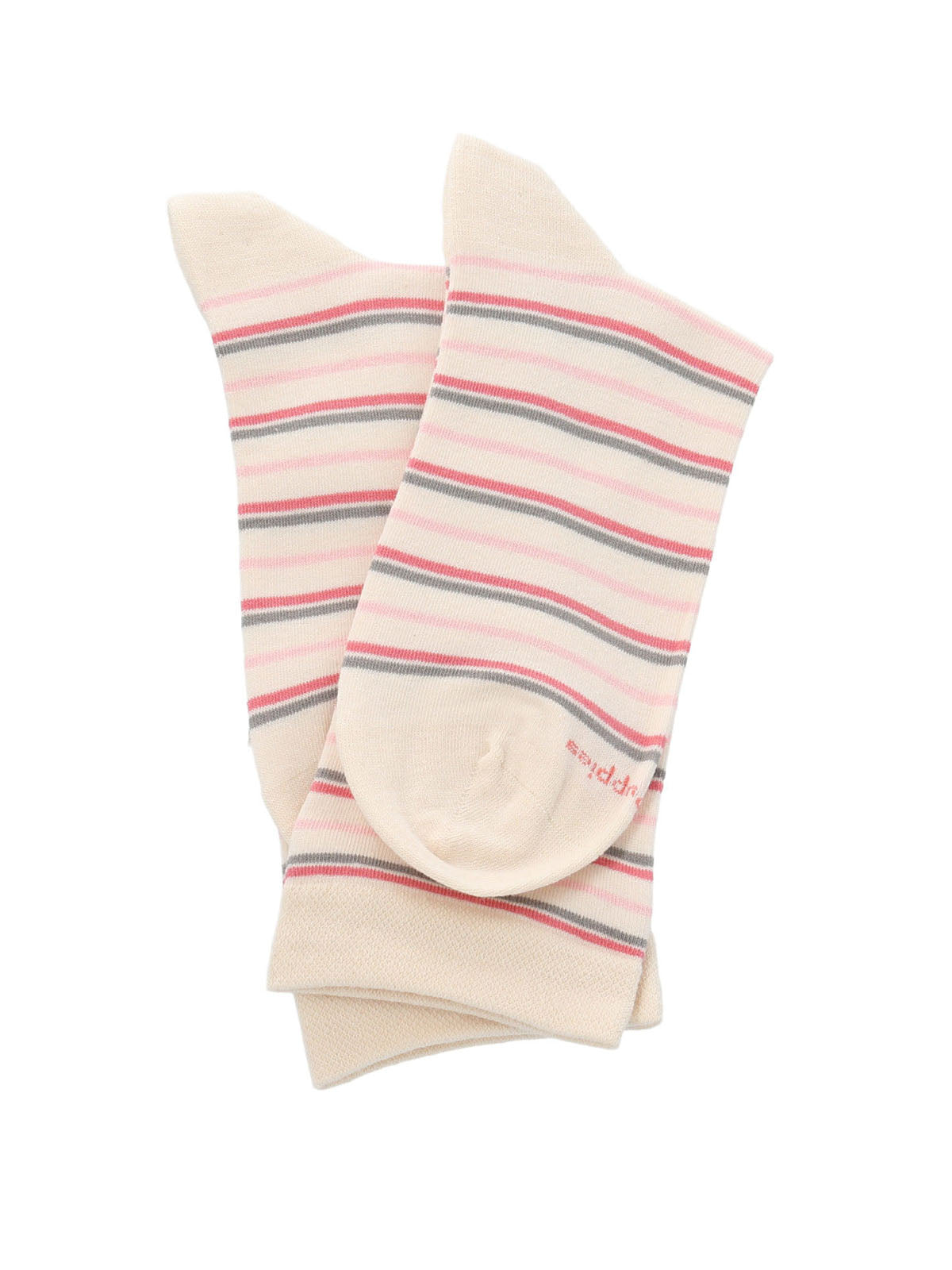 Calcetin Algodón Mujer C Cuff Lines Beige/Crudo Hush Puppies | Hush Puppies