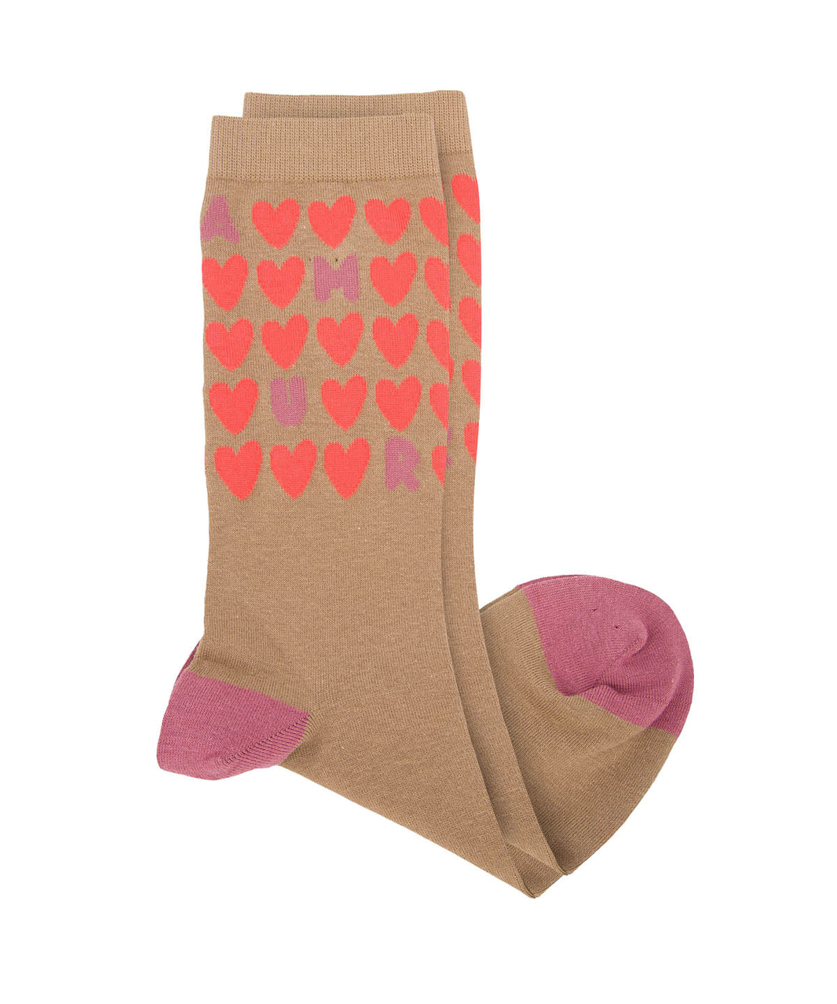 Calcetin Algodón Mujer C Amour Beige/Crudo Hush Puppies