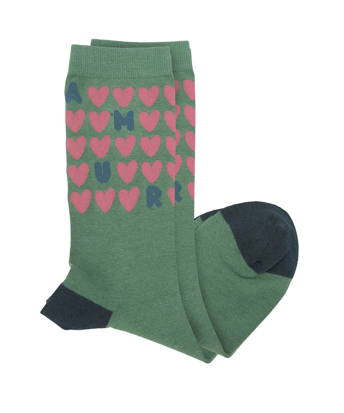 Calcetin Algodón Mujer C Amour Verde Hush Puppies