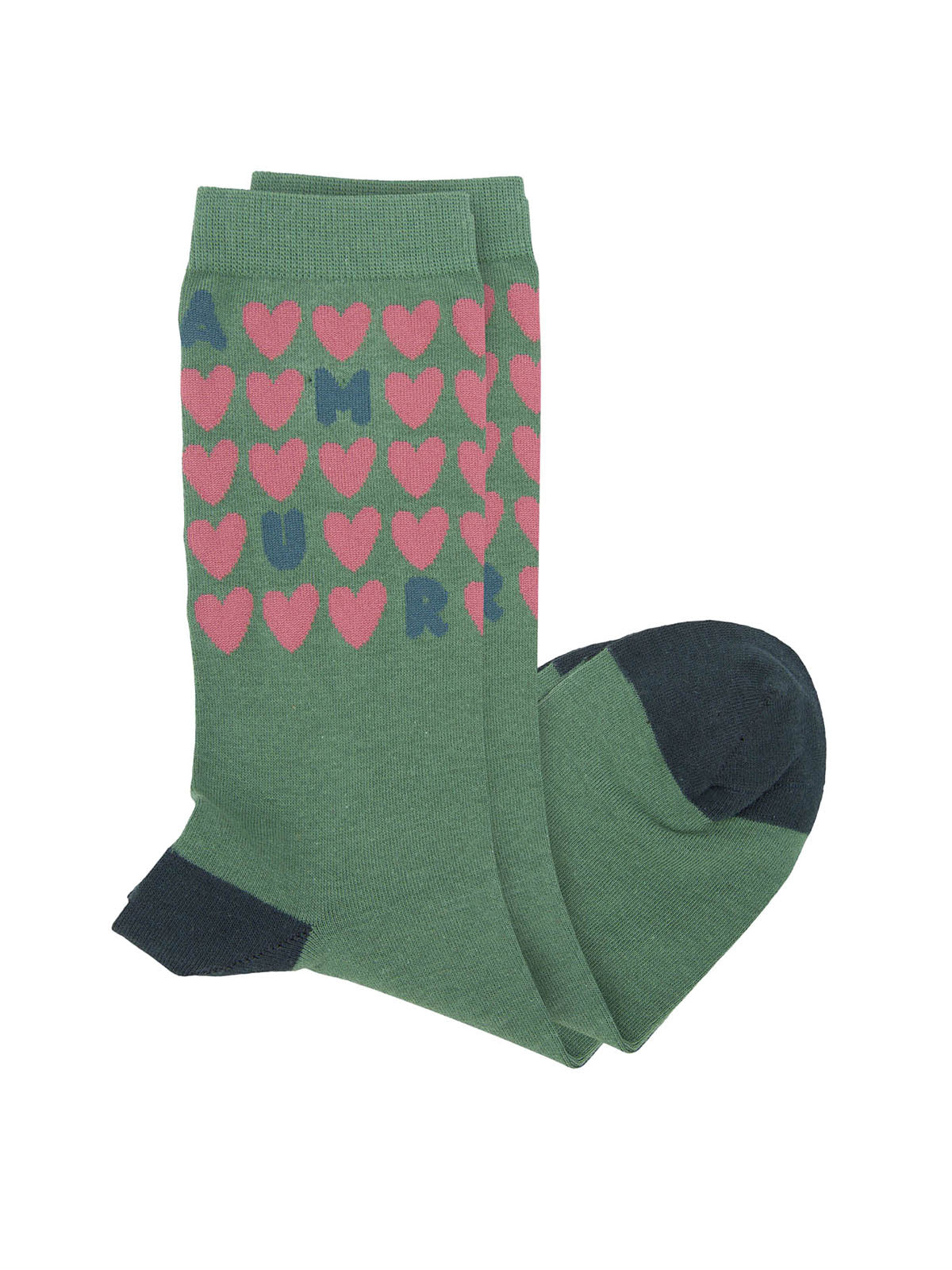 Calcetin Algodón Mujer C Amour Verde Hush Puppies