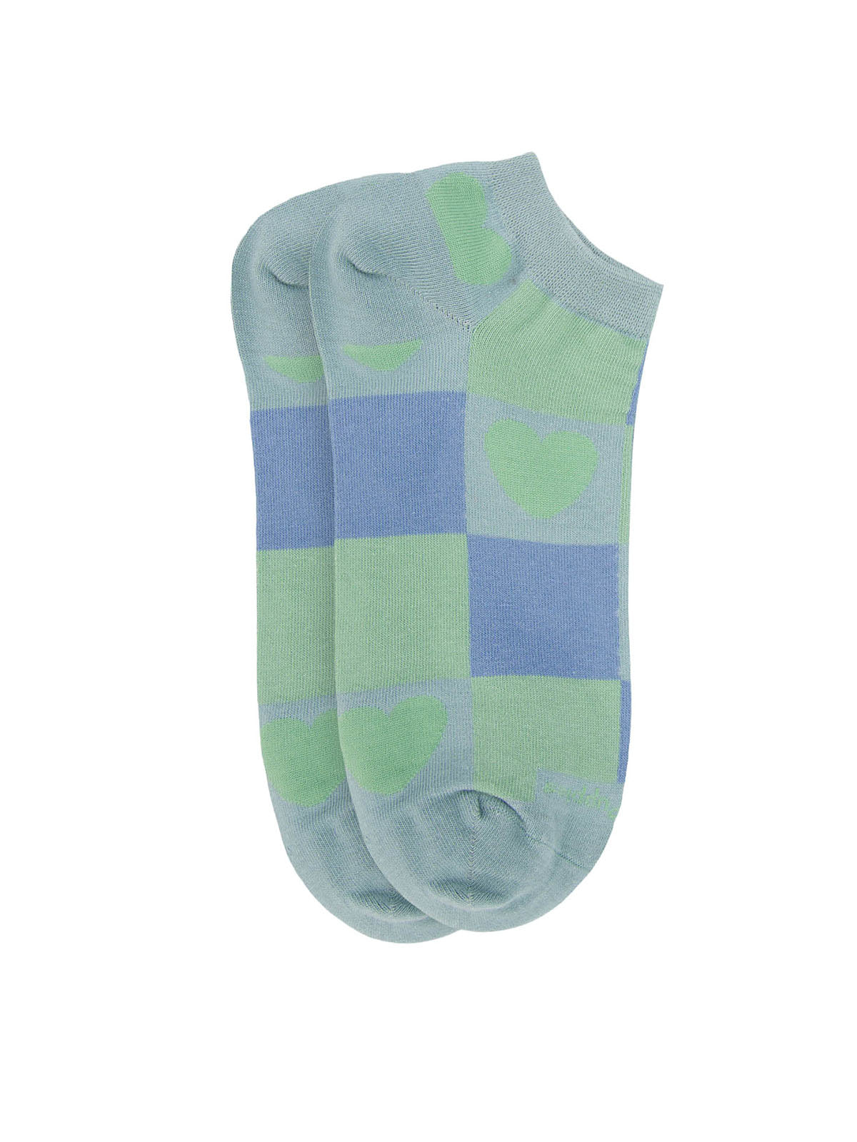 Calcetin Algodón Mujer Ped Heart Azul Hush Puppies
