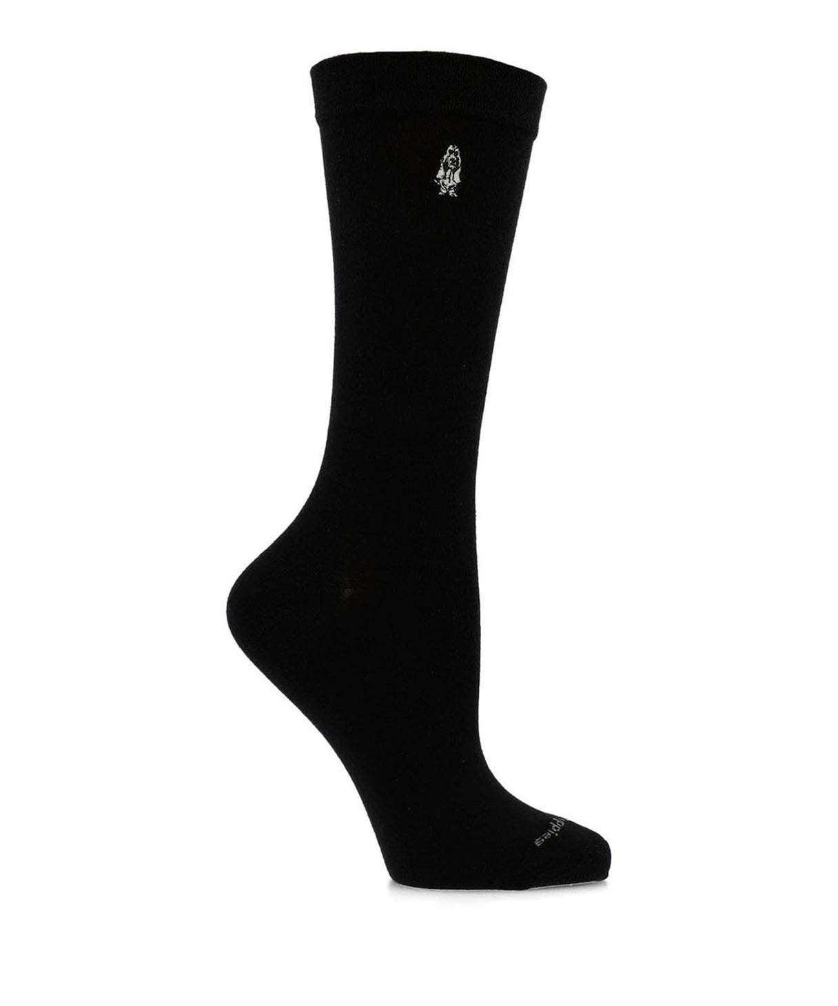 Calcetin Algodón Mujer C Cuff Classic Negro Hush Puppies