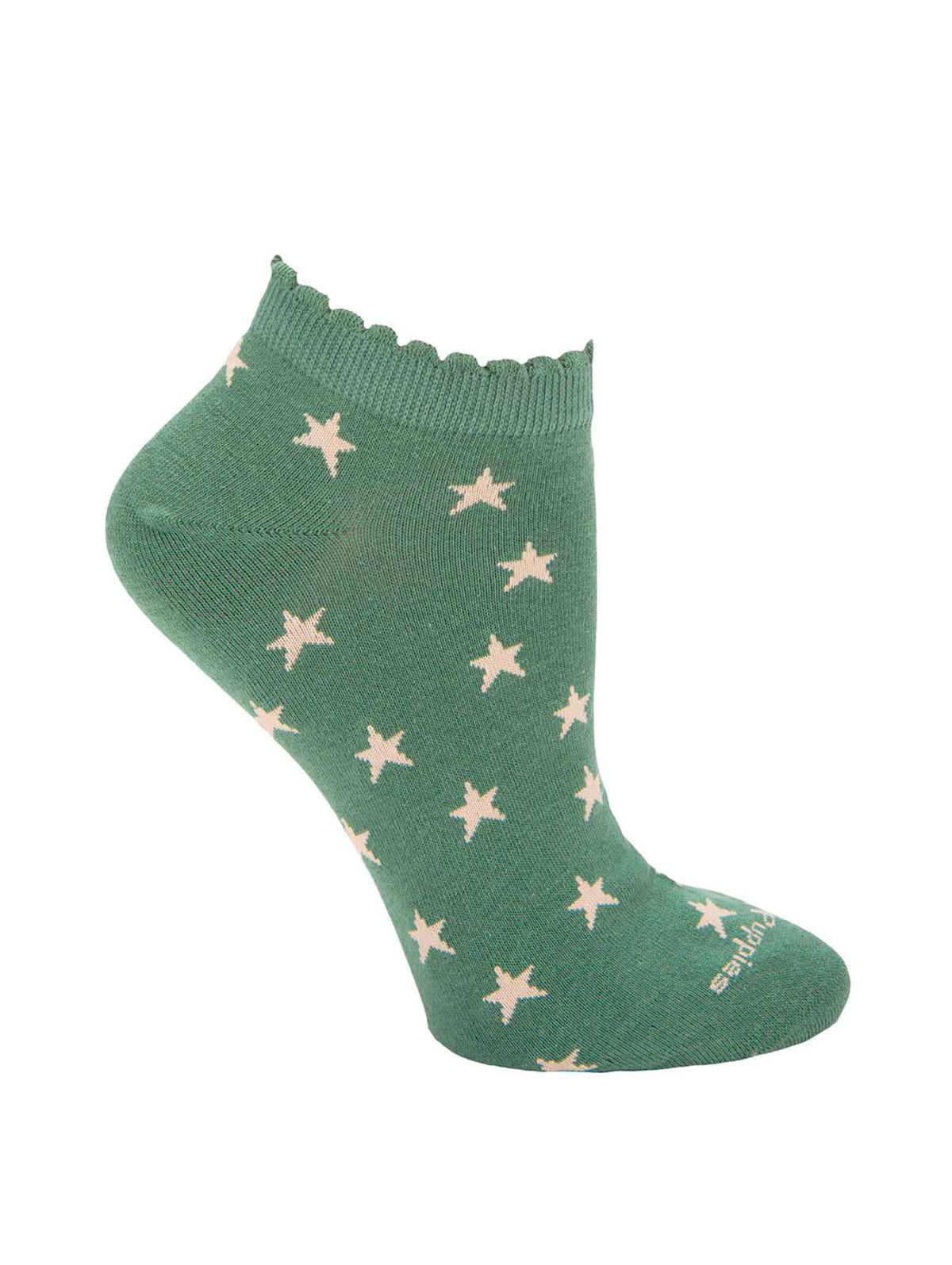 Calcetin Algodón Mujer Ped St Stars Verde Hush Puppies