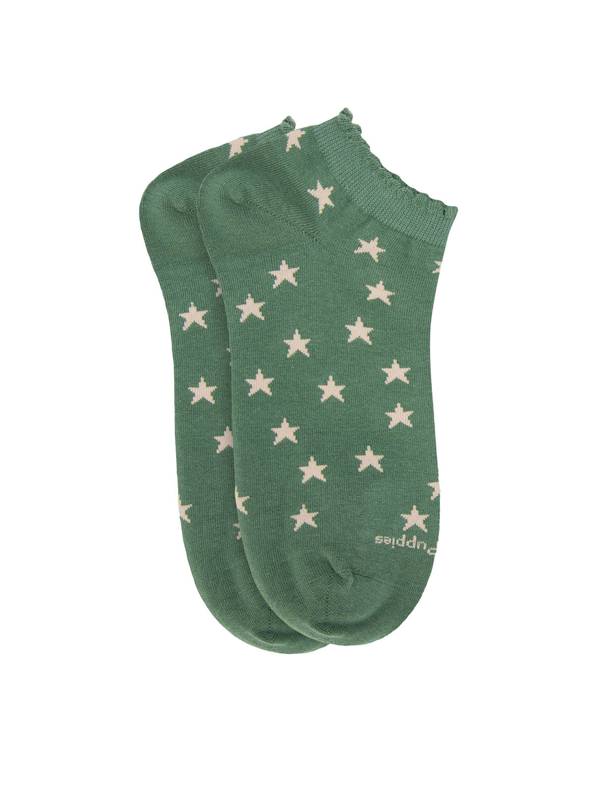 Calcetin Algodón Mujer Ped St Stars Verde Hush Puppies