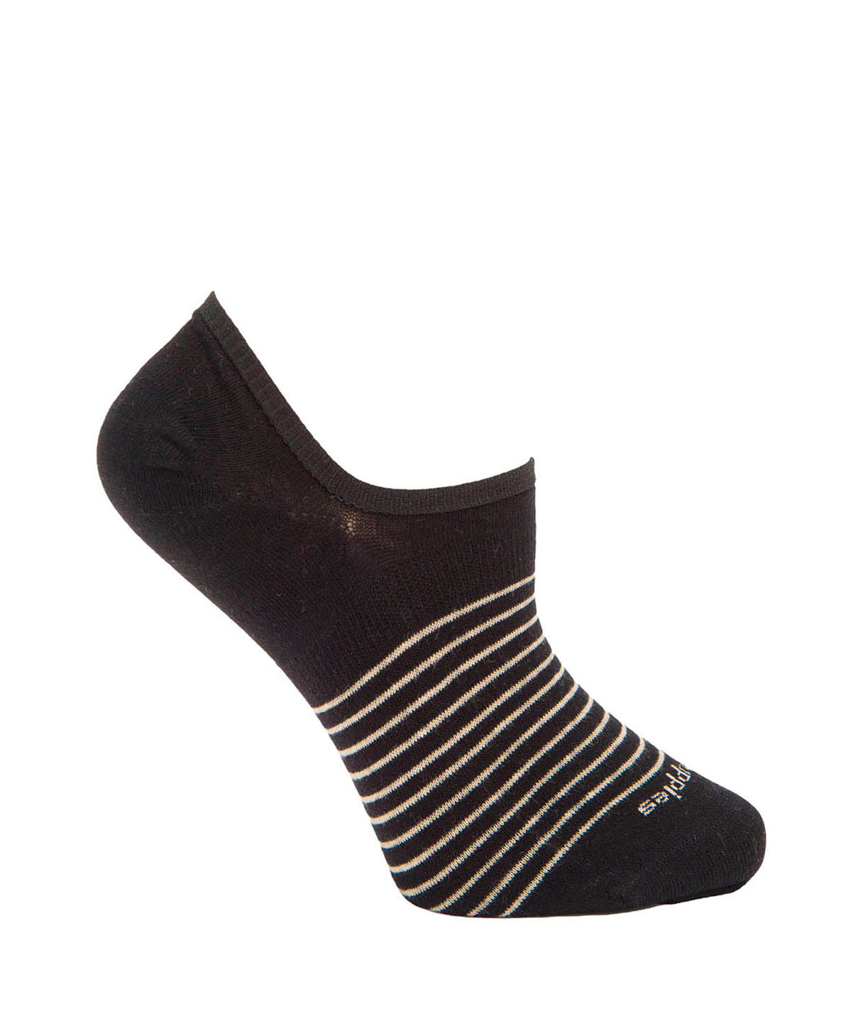 Calcetin Algodón Mujer Inv S Lines Negro Hush Puppies