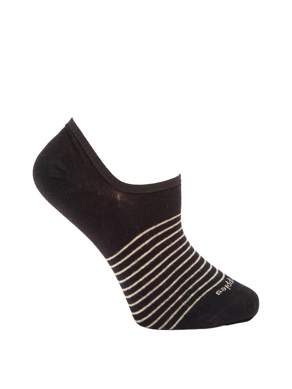 Calcetin Algodón Mujer Inv S Lines Negro Hush Puppies