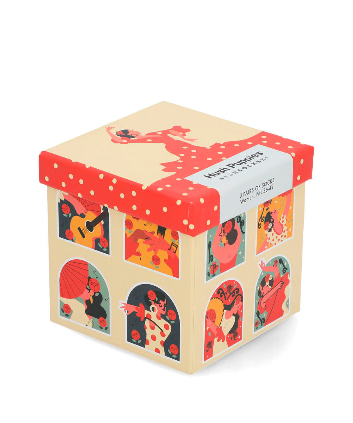 Calcetin Algodón Mujer Pack Gift Spain Multicolor Hush Puppies