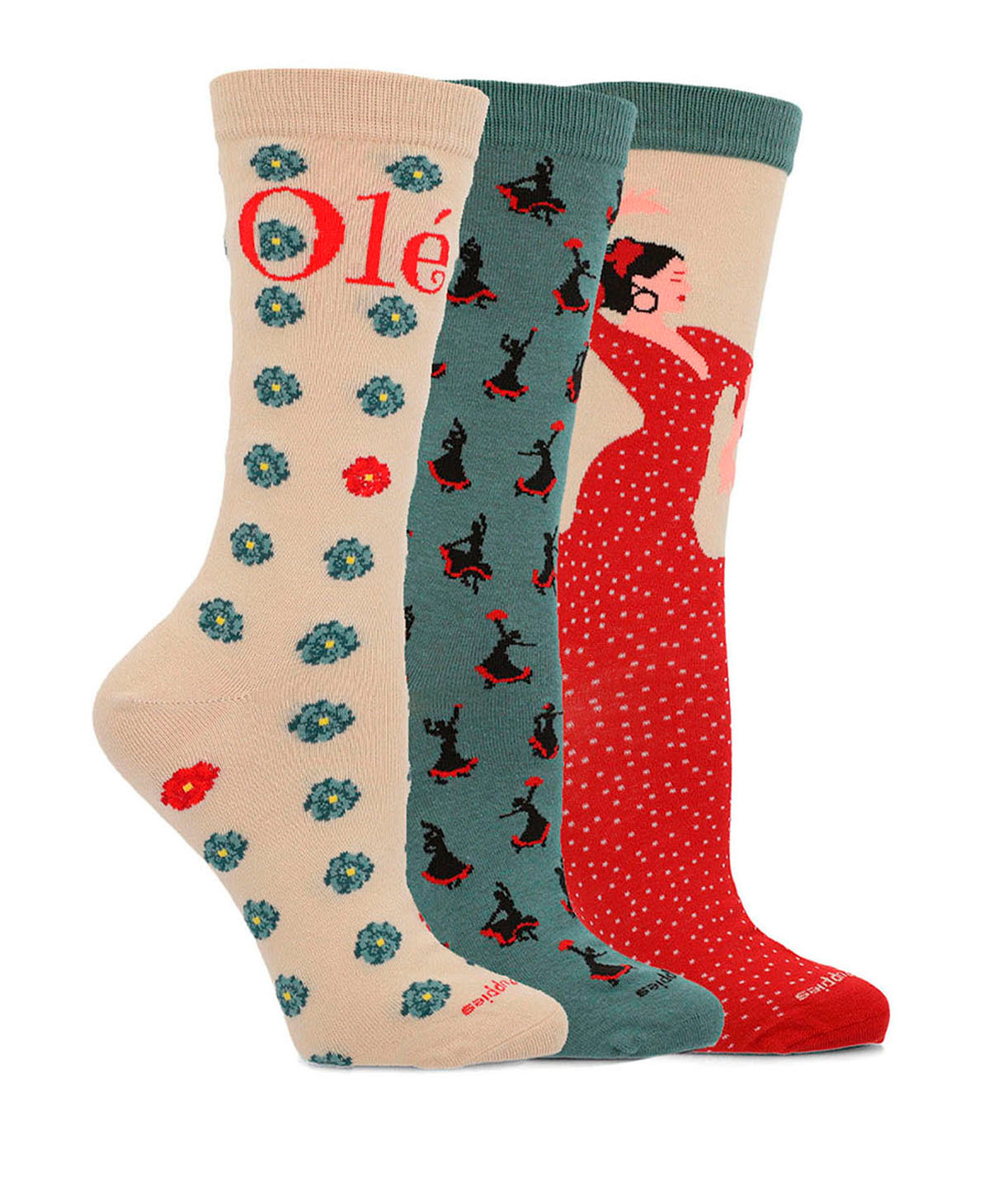 Calcetin Algodón Mujer Pack Gift Spain Multicolor Hush Puppies