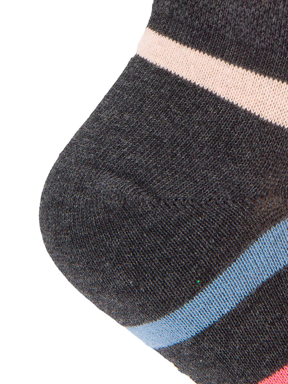 Calcetin Algodón Mujer Ped Stripe Gris Hush Puppies