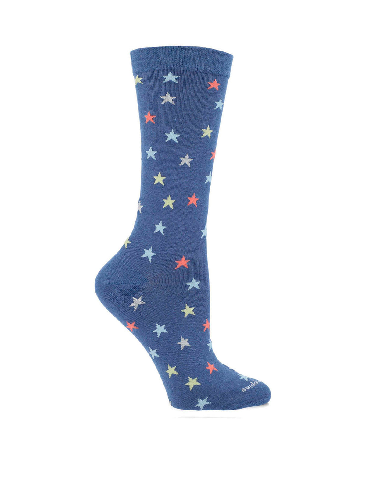 Calcetin Algodón Mujer C Cuff Star Azul Hush Puppies
