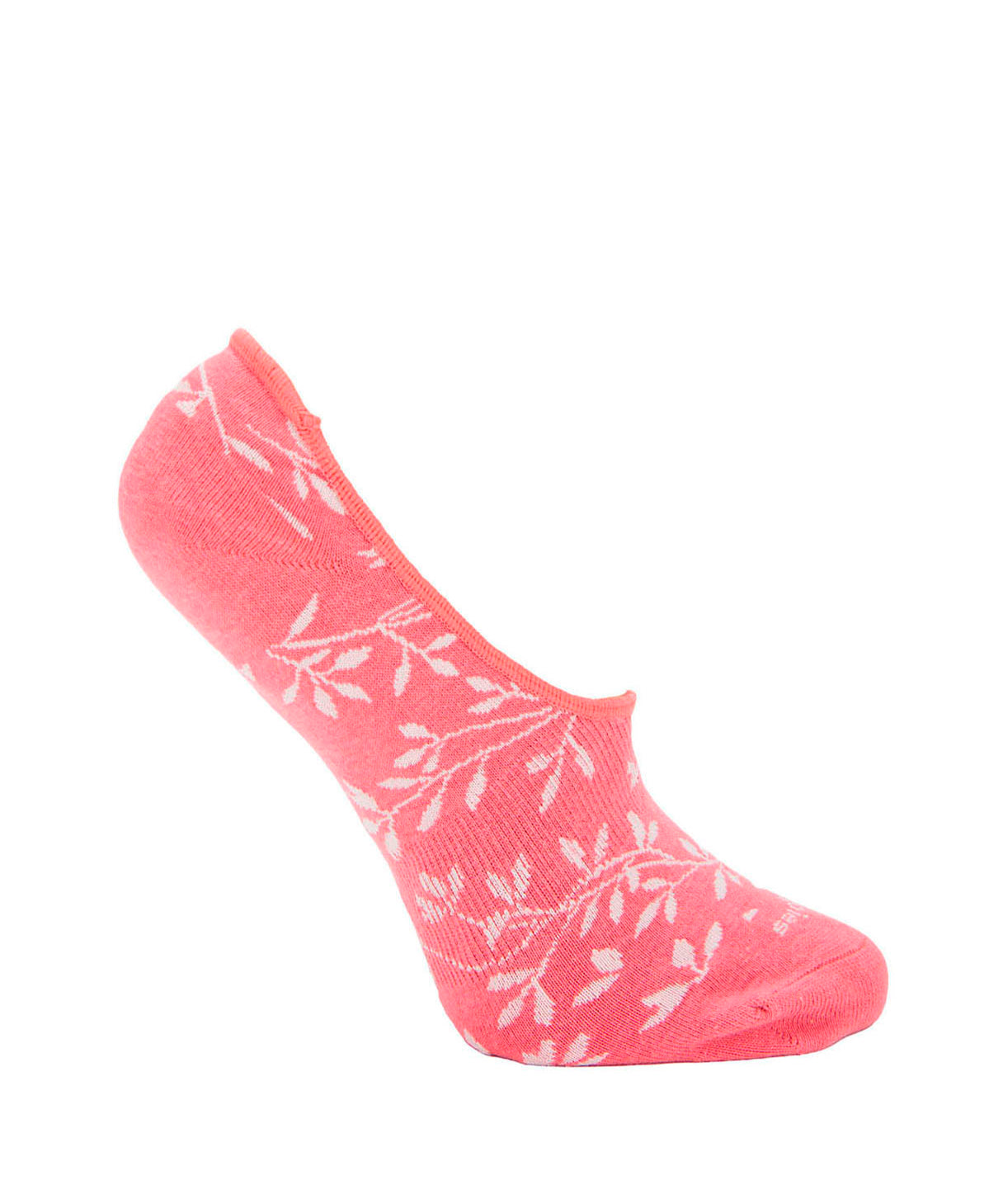 Calcetin Algodón Mujer Inv M Hojas Rosado Hush Puppies