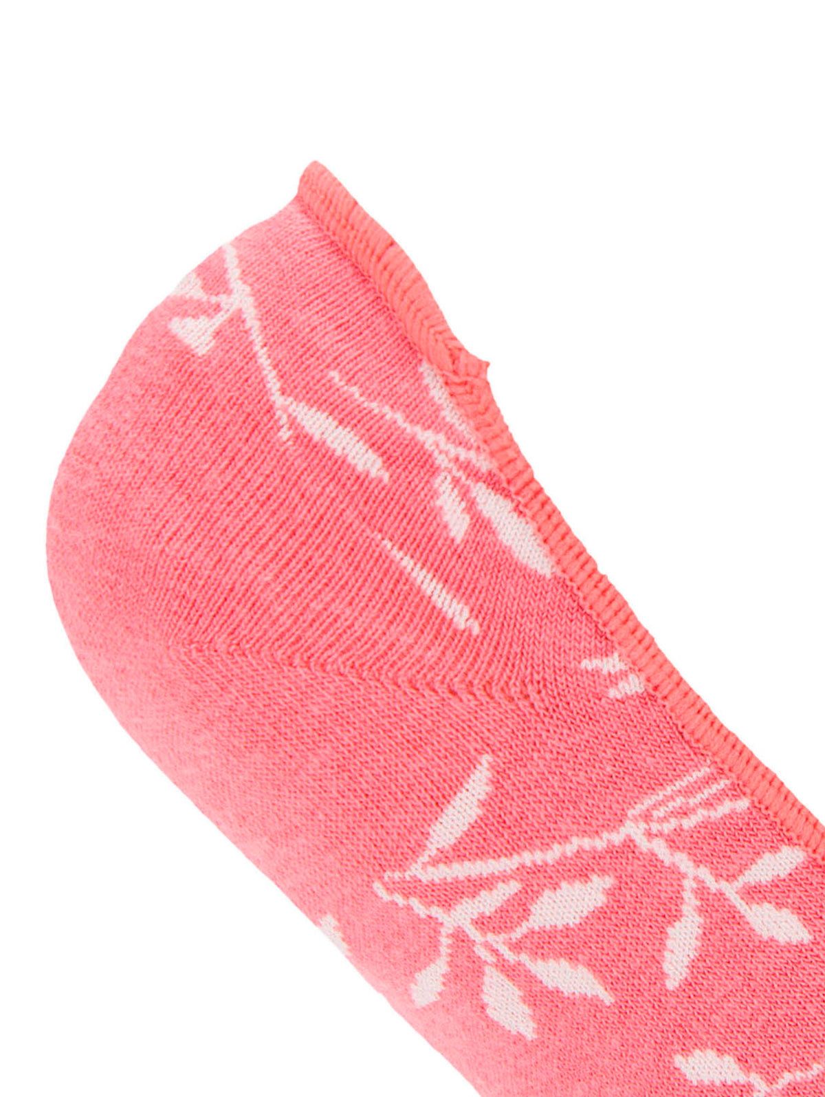 Calcetin Algodón Mujer Inv M Hojas Rosado Hush Puppies