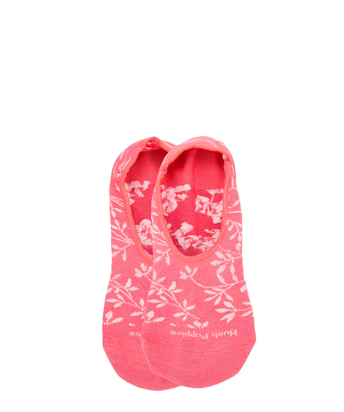 Calcetin Algodón Mujer Inv M Hojas Rosado Hush Puppies