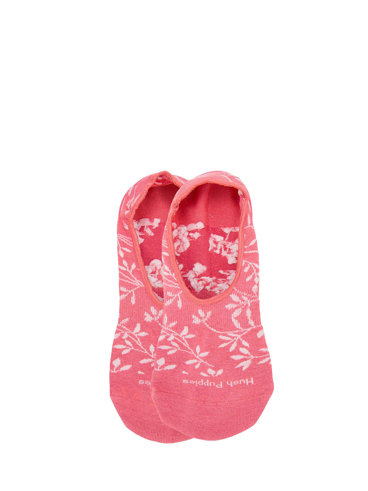 Calcetin Algodón Mujer Inv M Hojas Rosado Hush Puppies
