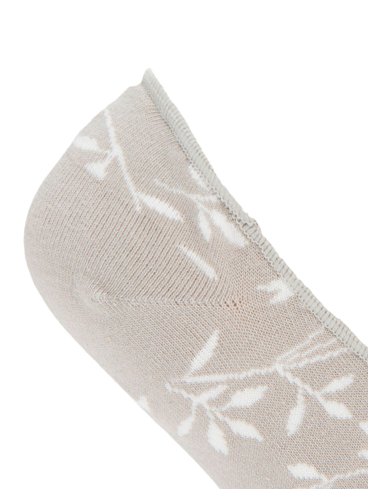 Calcetin Algodón Mujer Inv M Hojas Gris Hush Puppies