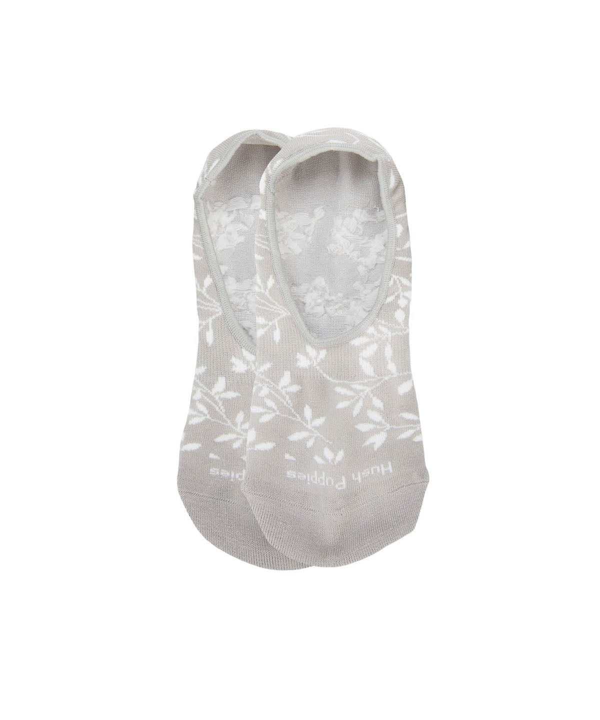 Calcetin Algodón Mujer Inv M Hojas Gris Hush Puppies