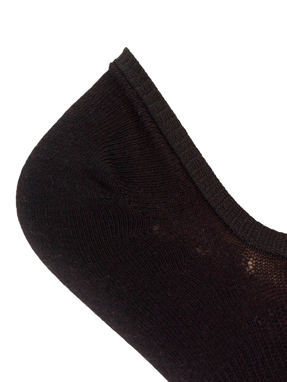 Calcetin Algodón Mujer Inv S Liso Negro Hush Puppies