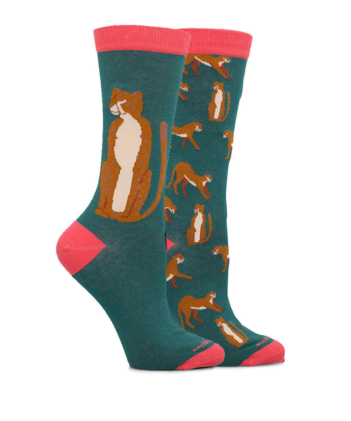 Calcetin Algodón Mujer Diff Felino Azul Hush Puppies