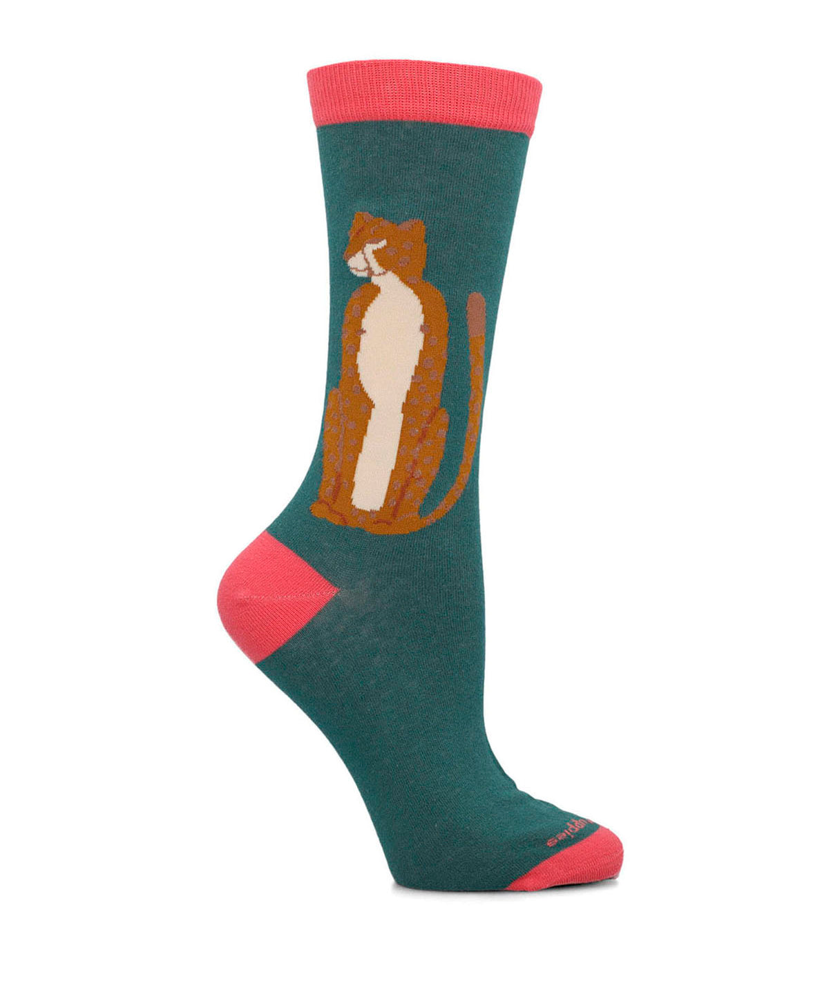 Calcetin Algodón Mujer Diff Felino Azul Hush Puppies