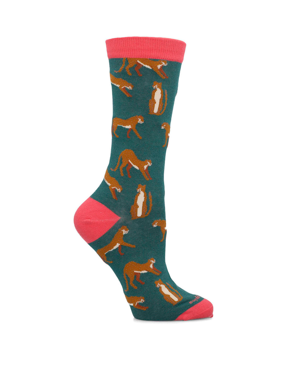 Calcetin Algodón Mujer Diff Felino Azul Hush Puppies
