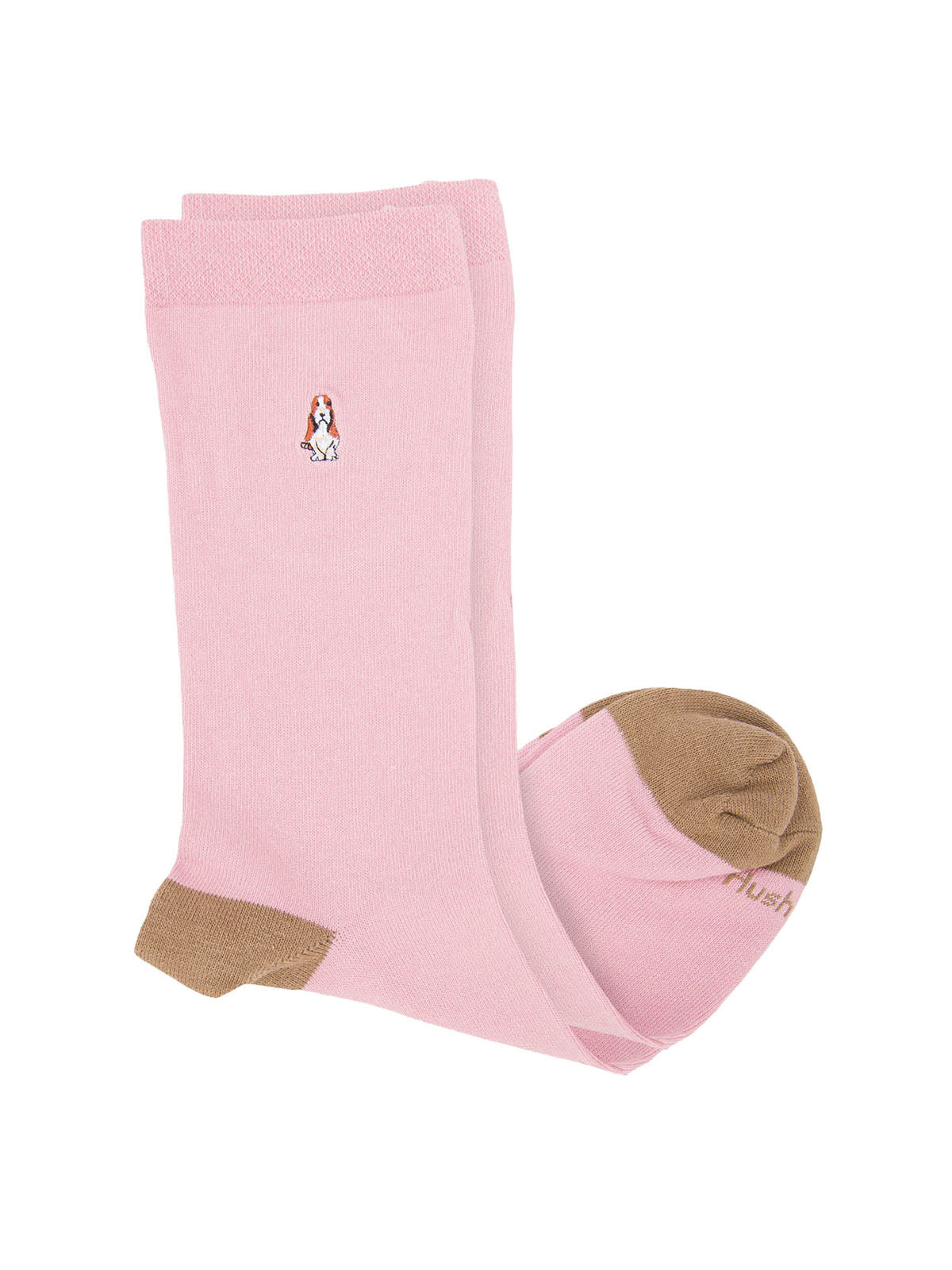 Calcetin Algodón Mujer C Cuff Plain Rosado Hush Puppies