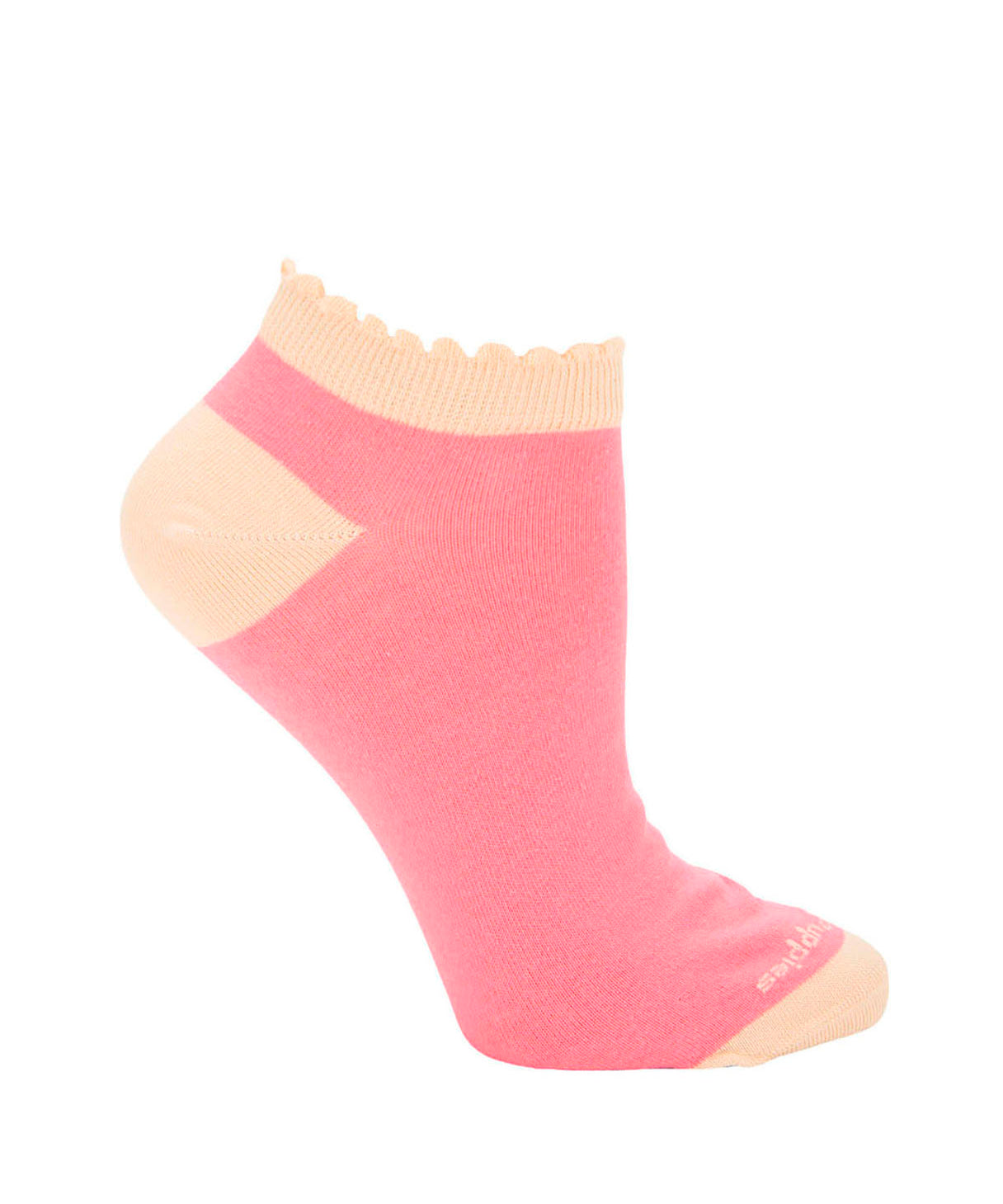 Calcetin Algodón Mujer Ped St Clasico Rosado Hush Puppies