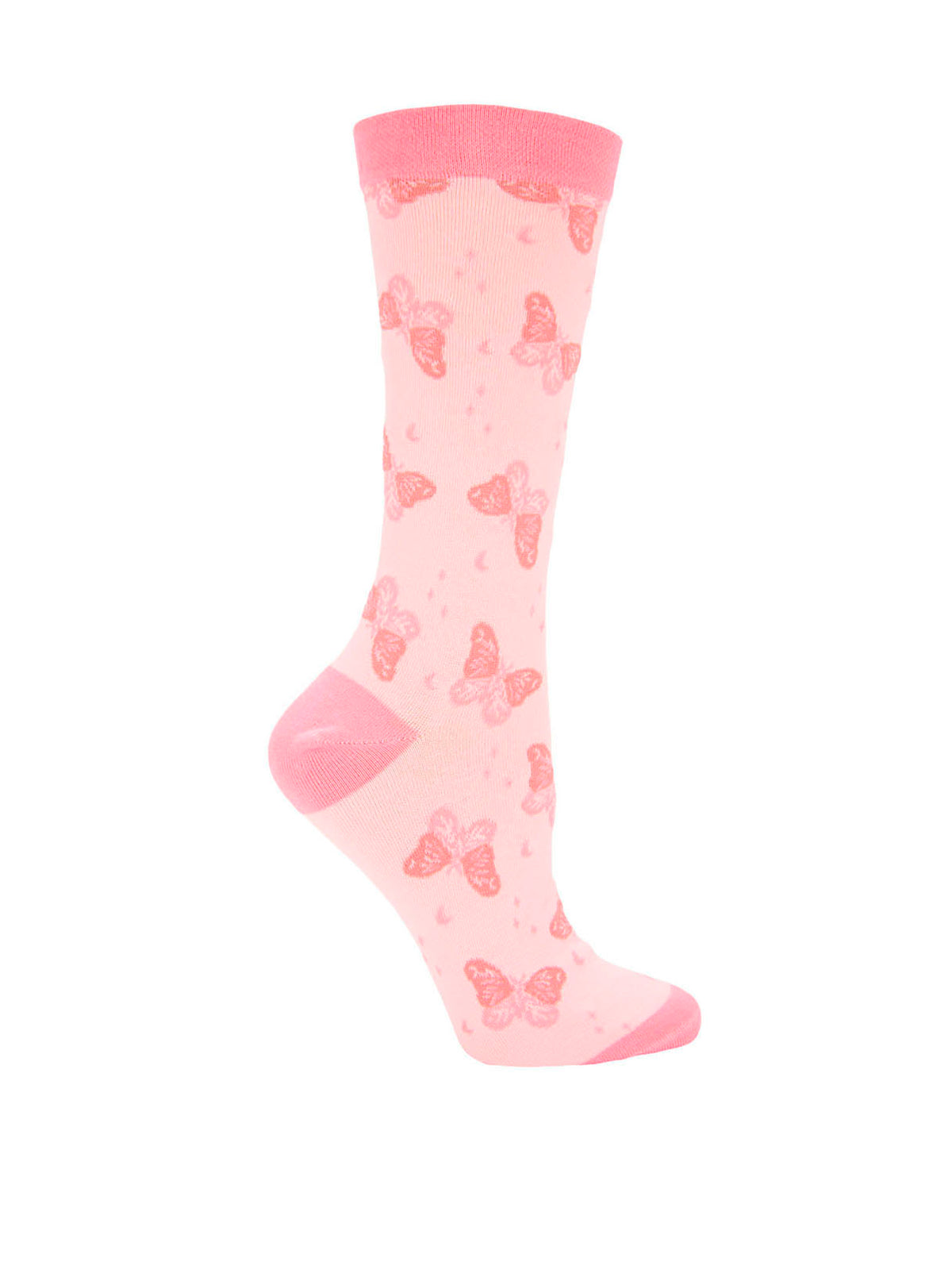 Calcetin Algodón Mujer C Cuff Butterfl Rosado Hush Puppies