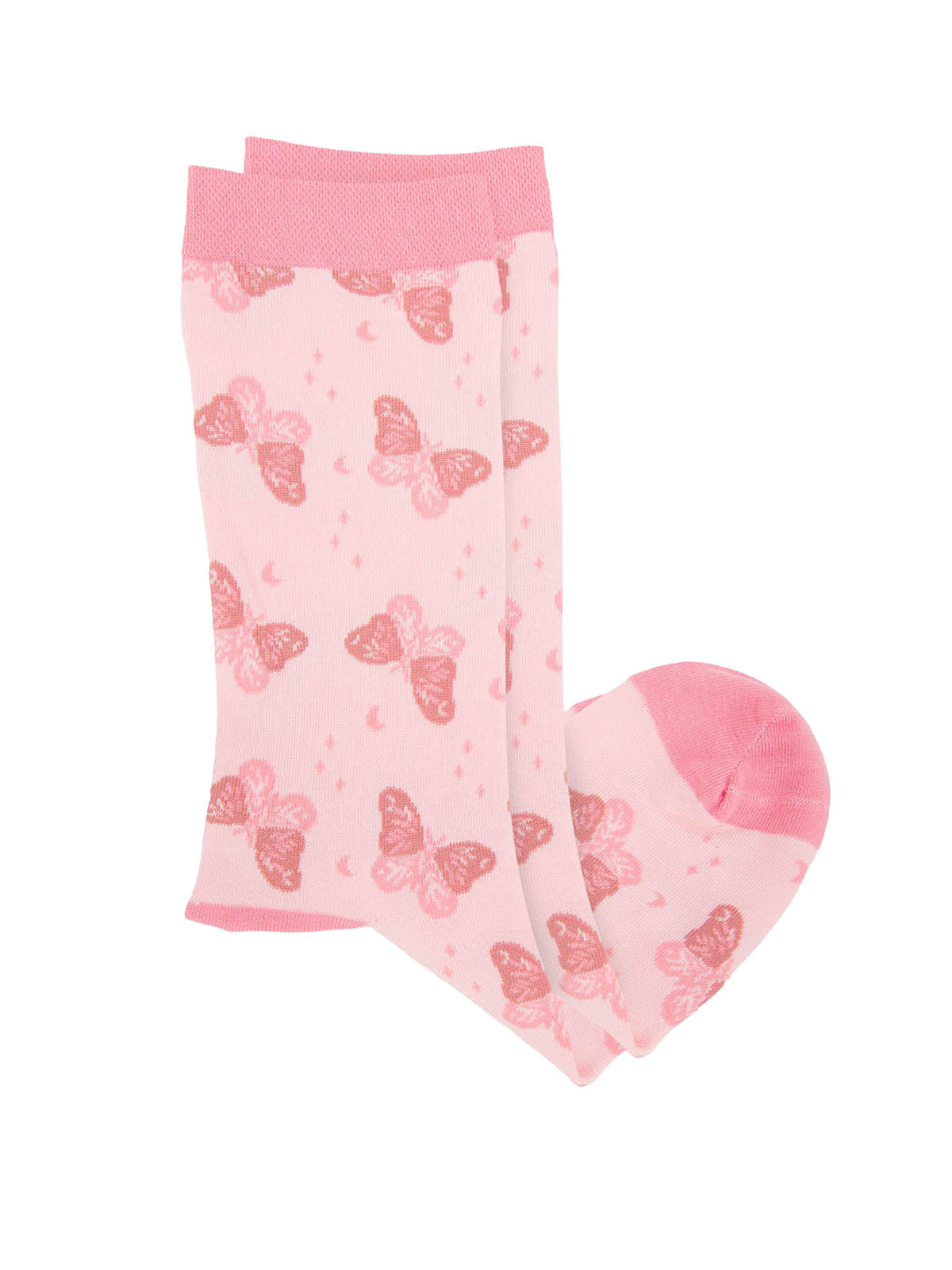Calcetin Algodón Mujer C Cuff Butterfl Rosado Hush Puppies
