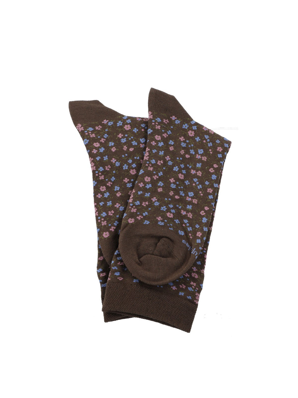 Calcetin Algodón Mujer C Cuff Allover Café Hush Puppies
