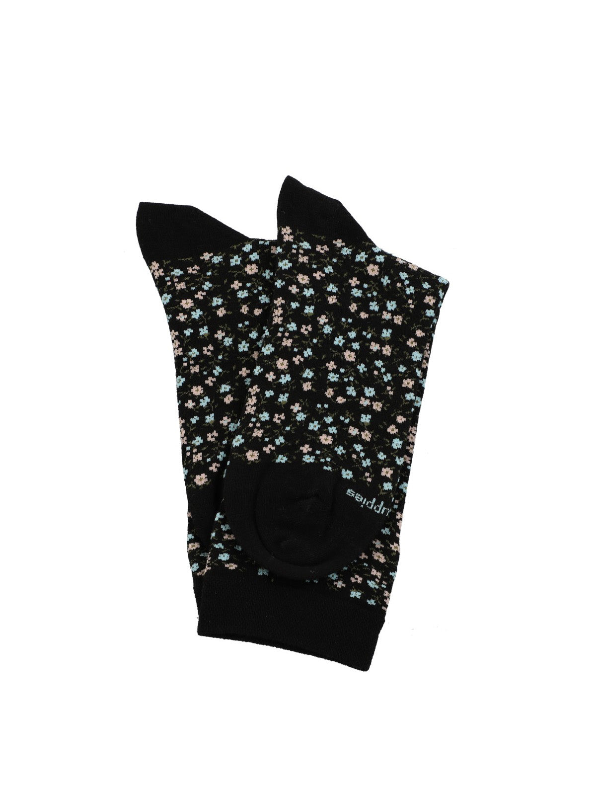 Calcetin Algodón Mujer Cuff Allover Negro Hush Puppies