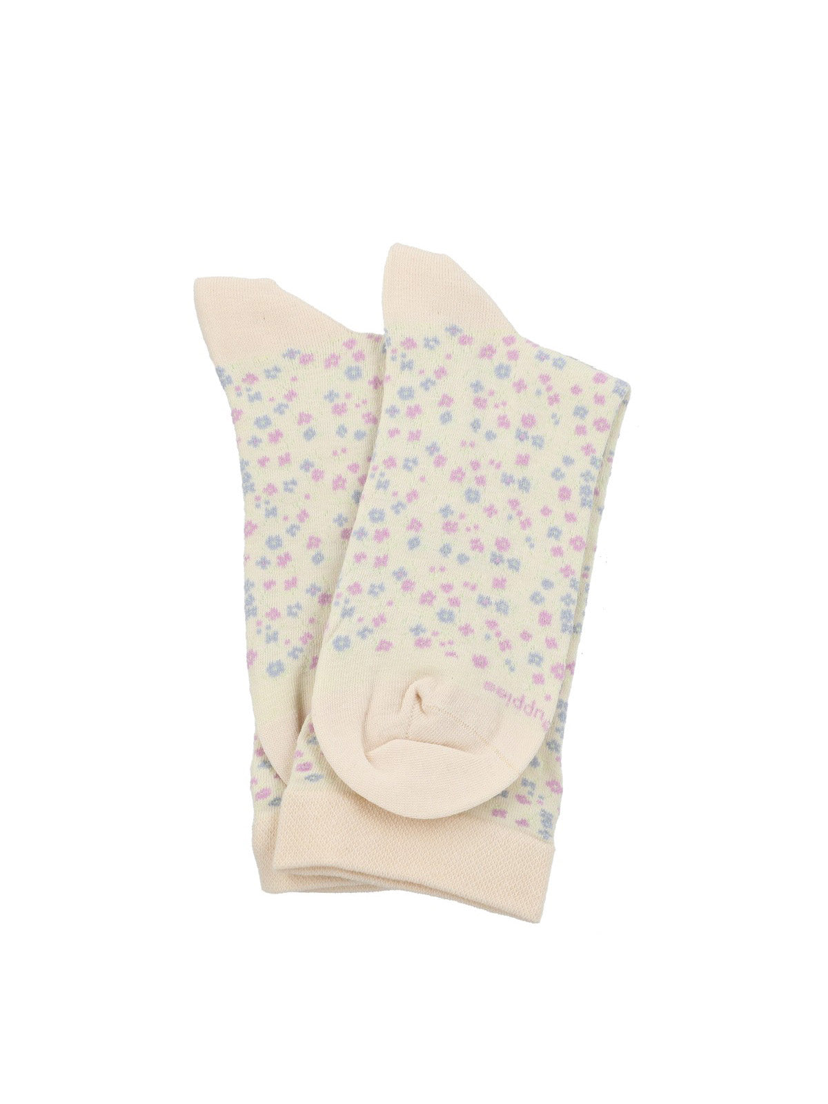 Calcetin Algodón Mujer Cuff Allover Beige Hush Puppies