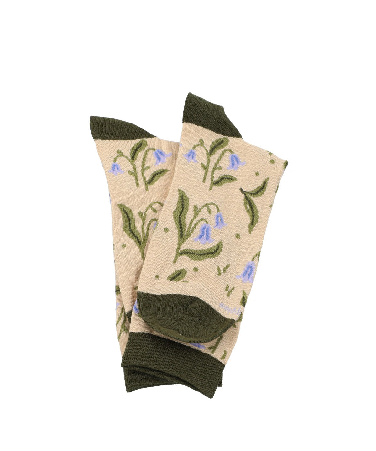 Calcetin Algodón Mujer C Flower Beige Hush Puppies