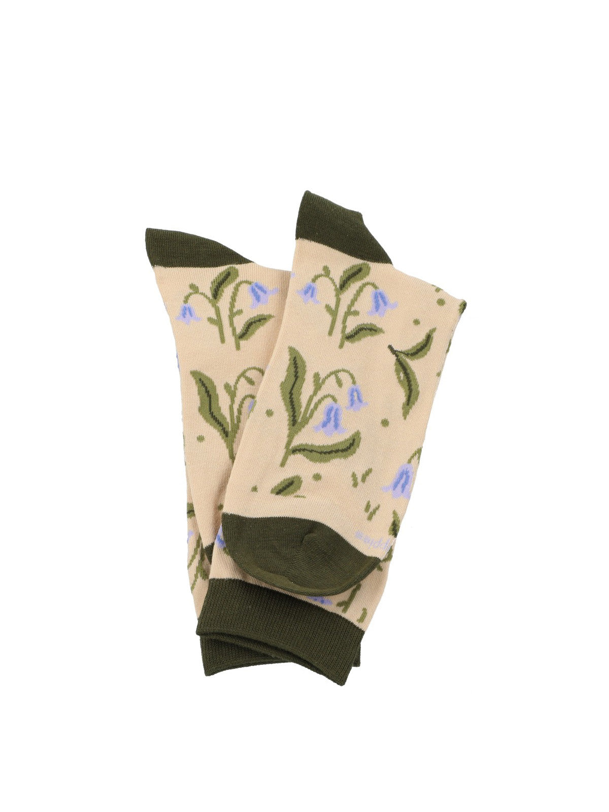 Calcetin Algodón Mujer C Flower Beige Hush Puppies