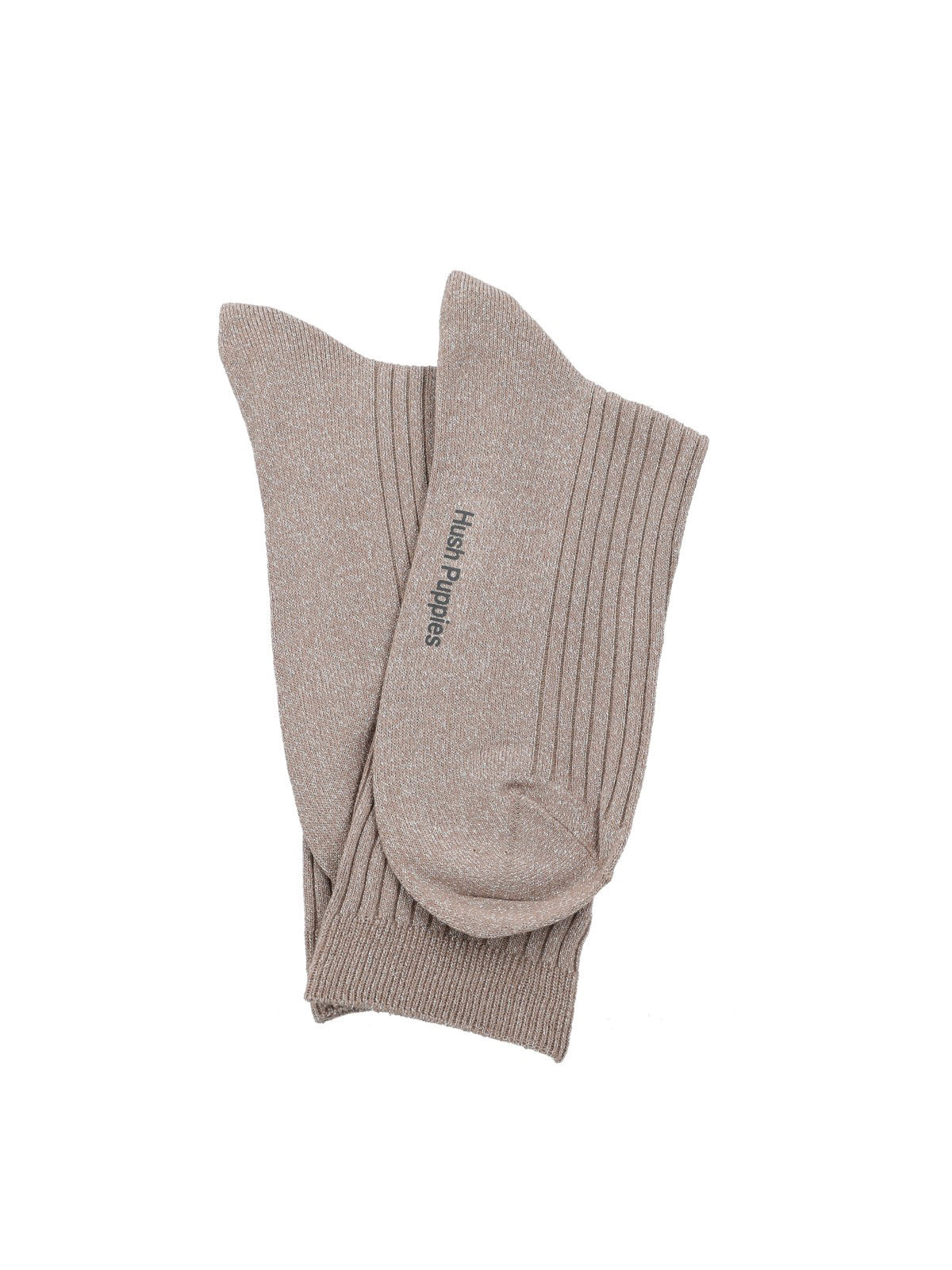 Calcetin Algodón Mujer C Lurex Block Beige Hush Puppies