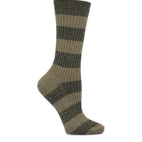 Calcetin Algodón Mujer C Lurex Block Verde Hush Puppies