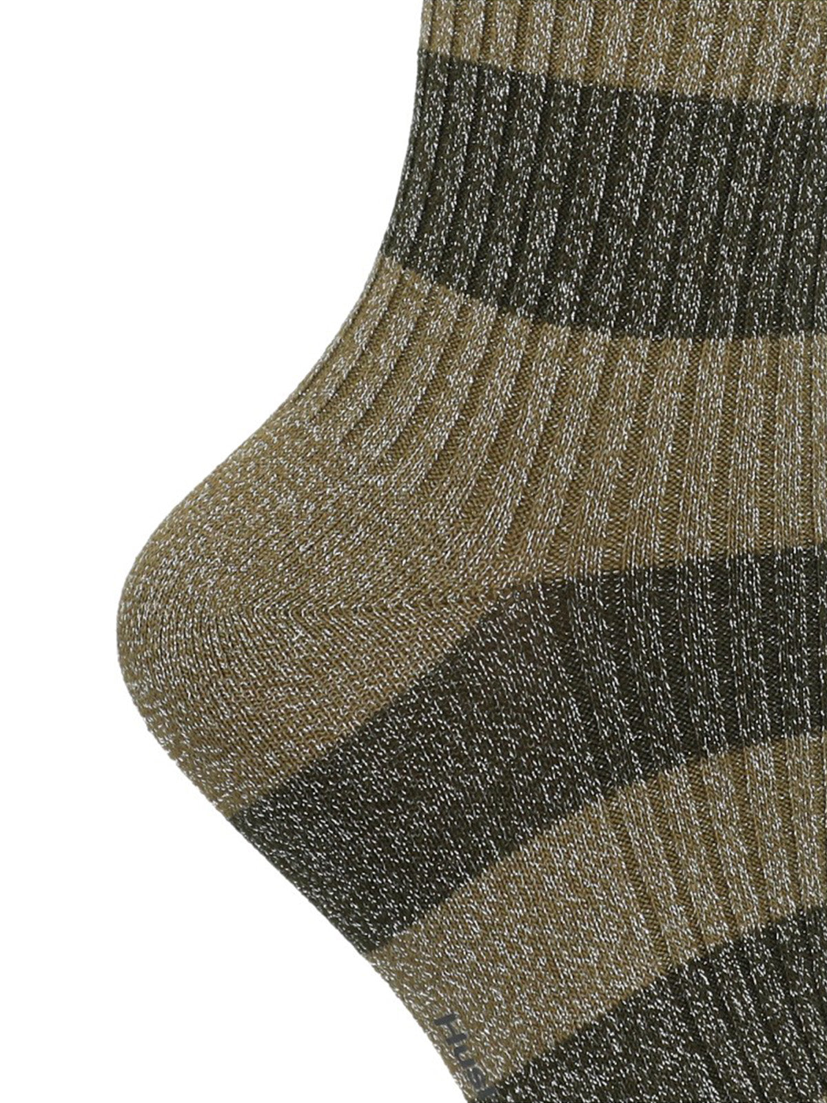 Calcetin Algodón Mujer C Lurex Block Verde Hush Puppies