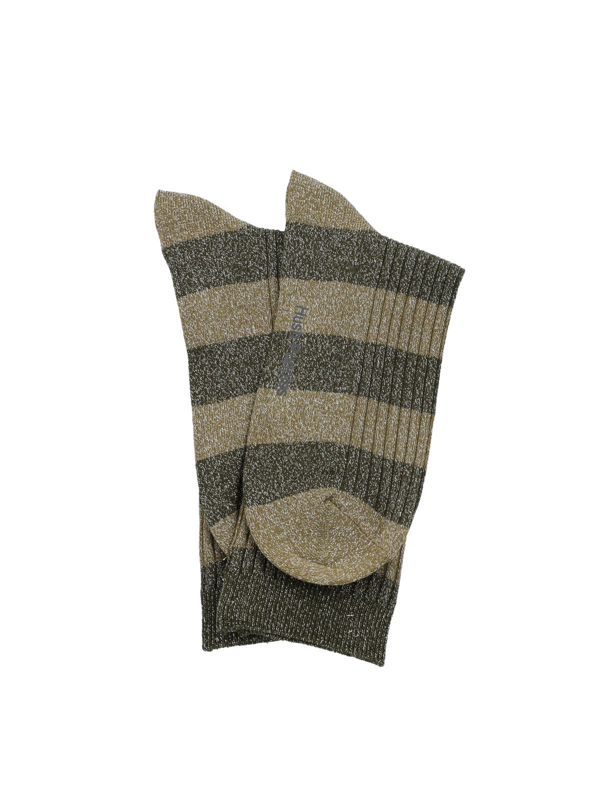 Calcetin Algodón Mujer C Lurex Block Verde Hush Puppies