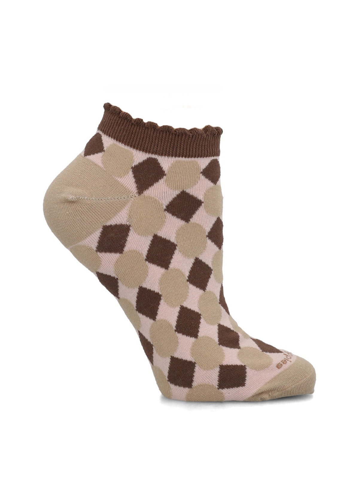 Calcetin Algodón Mujer Ped St Figures Café Hush Puppies