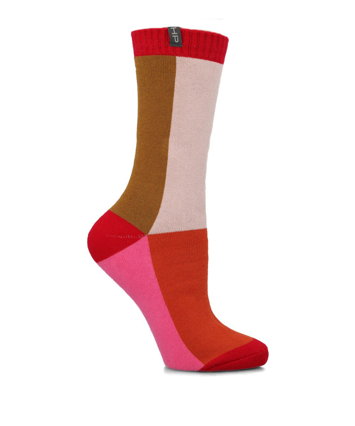 Calcetin Algodón Mujer Heavy Block Rosado Hush Puppies