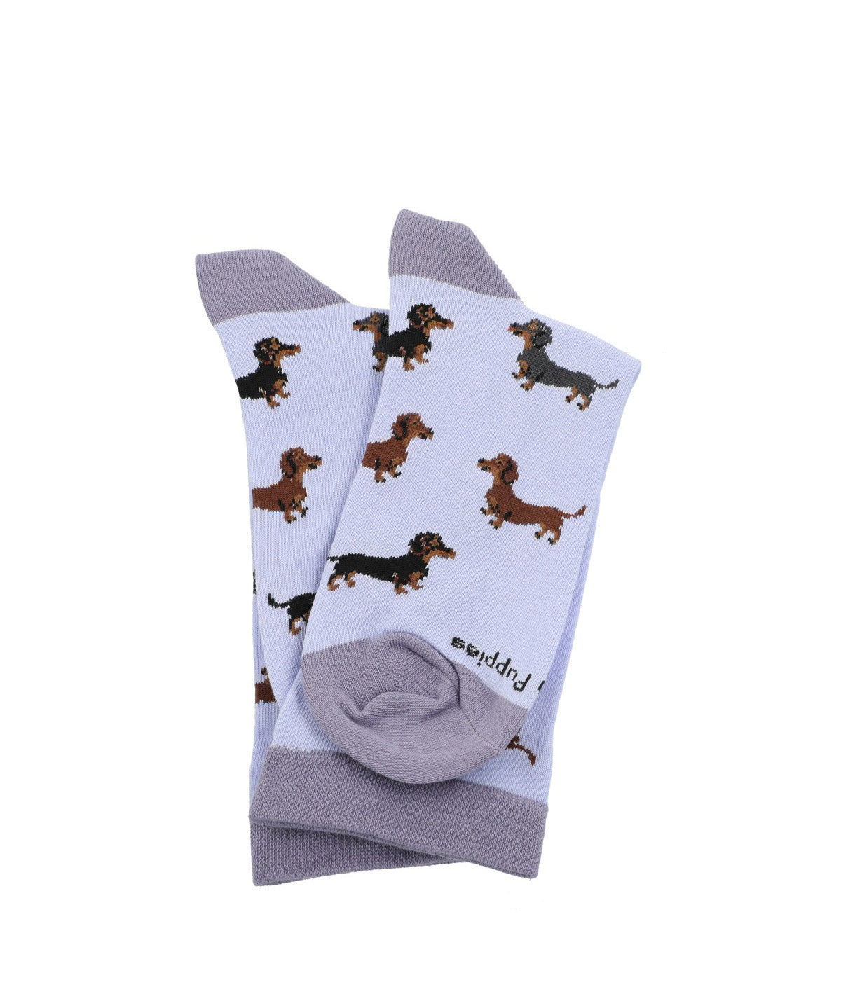 Calcetin Algodón Mujer Cuff Dachshu Morado Hush Puppies