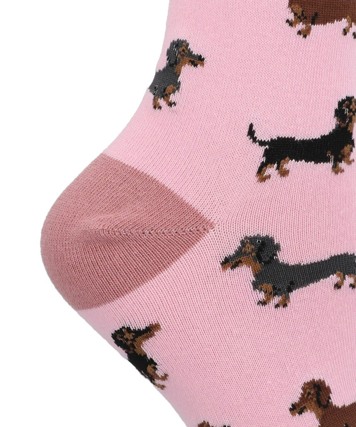 Calcetin Algodón Mujer Cuff Dachshu Rosado Hush Puppies