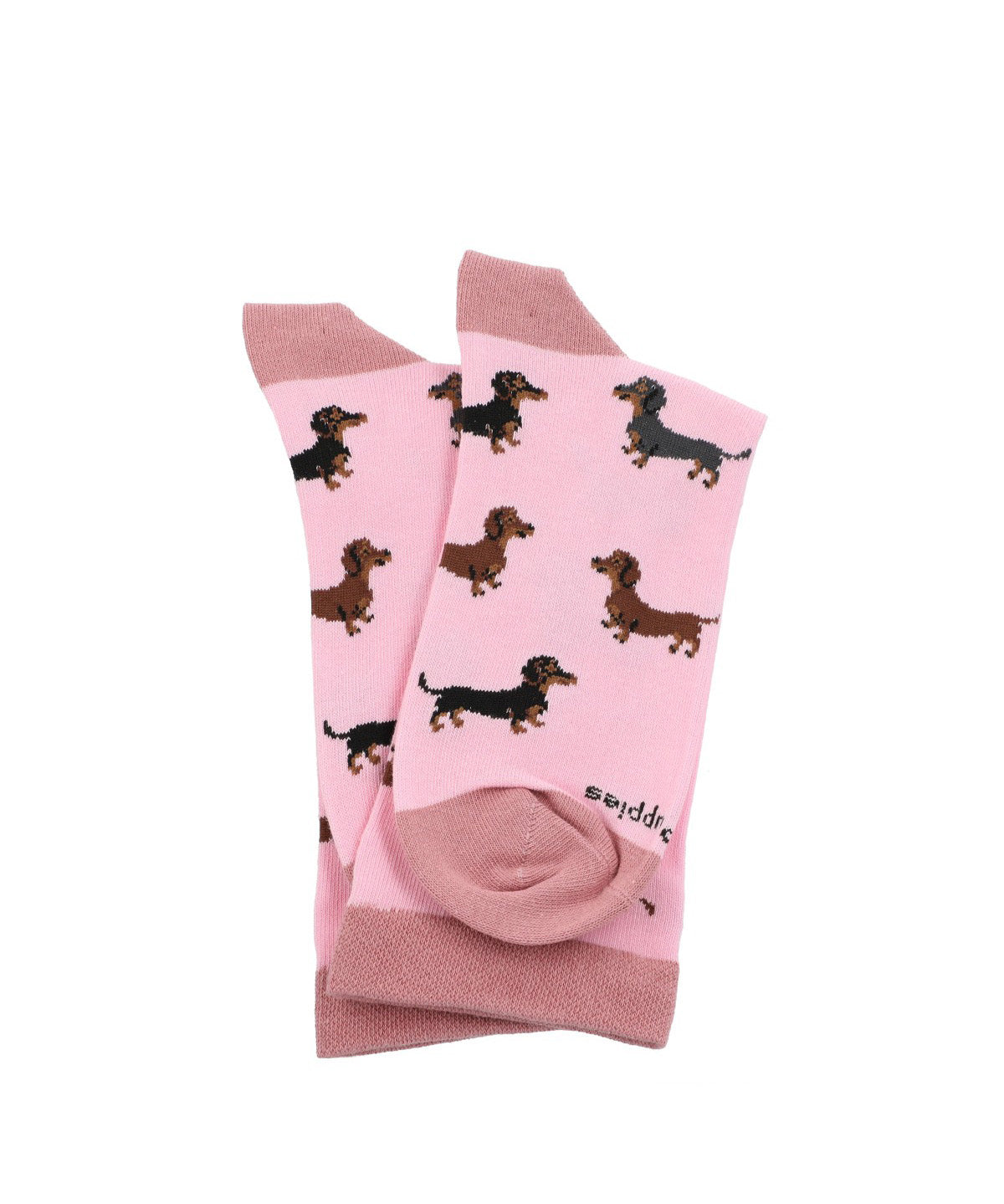 Calcetin Algodón Mujer Cuff Dachshu Rosado Hush Puppies