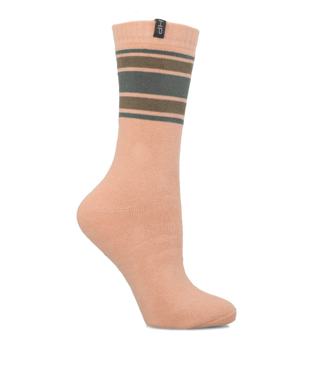 Calcetin Algodón Mujer Heavy Stripe Rosado Hush Puppies