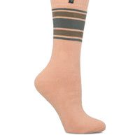 Calcetin Algodón Mujer Heavy Stripe Rosado Hush Puppies
