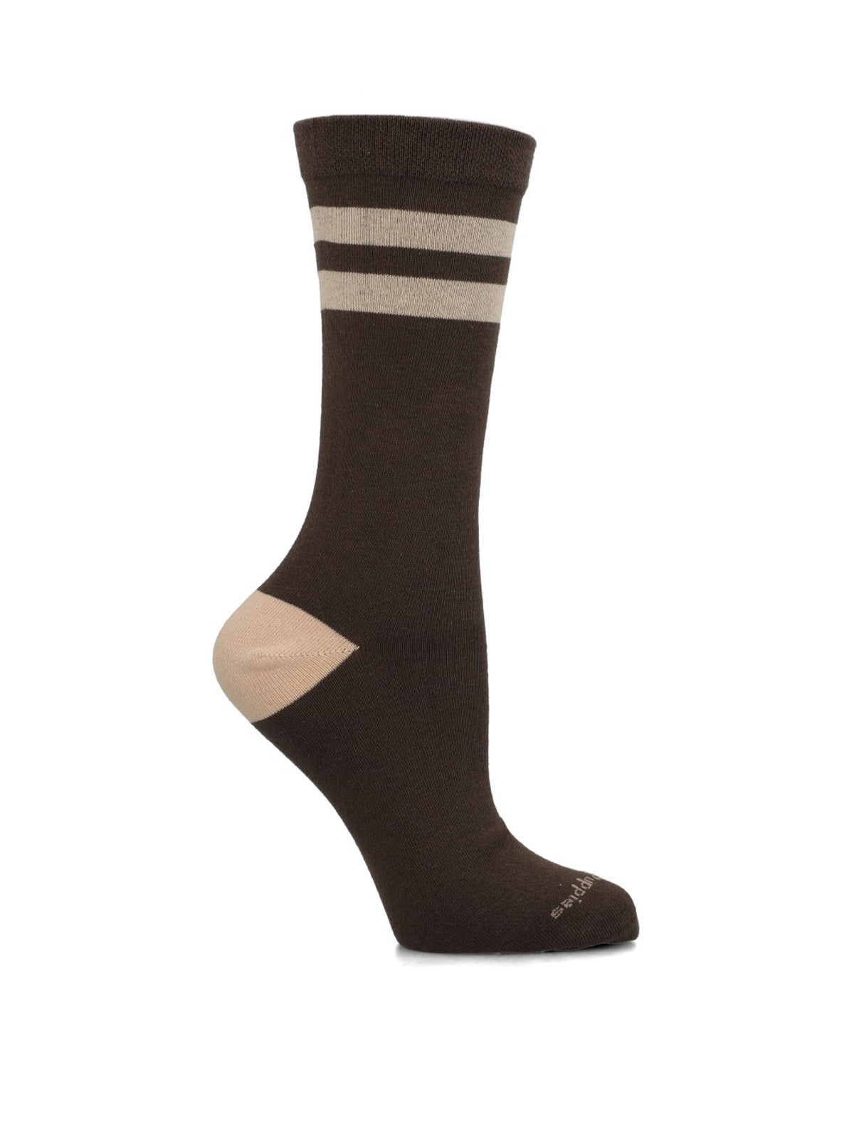 Calcetin Algodón Mujer C Cuff Simple Café Hush Puppies