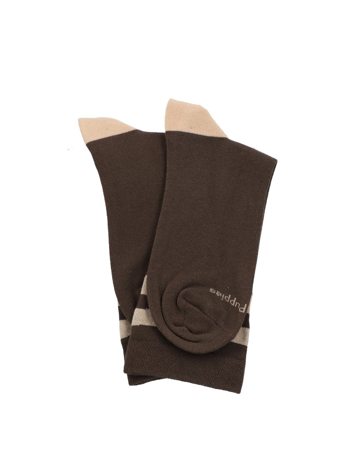 Calcetin Algodón Mujer C Cuff Simple Café Hush Puppies
