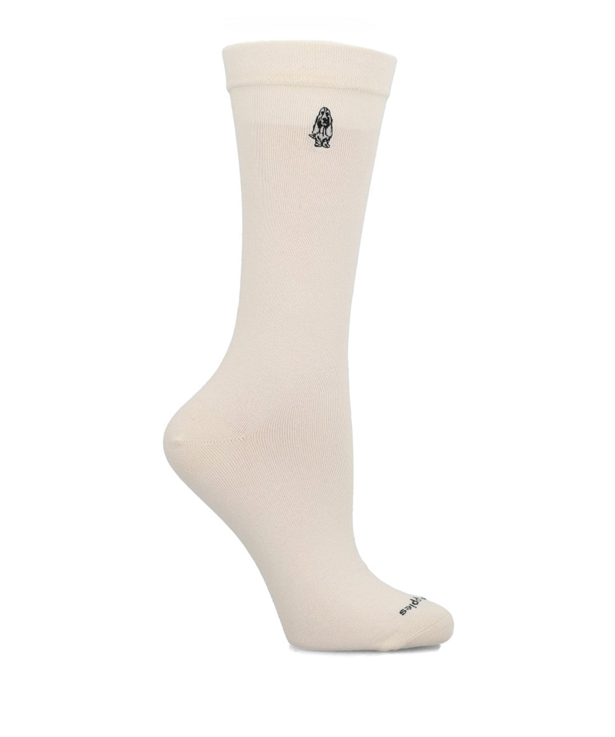 Calcetin Algodón Mujer C Cuff Plain Beige Hush Puppies